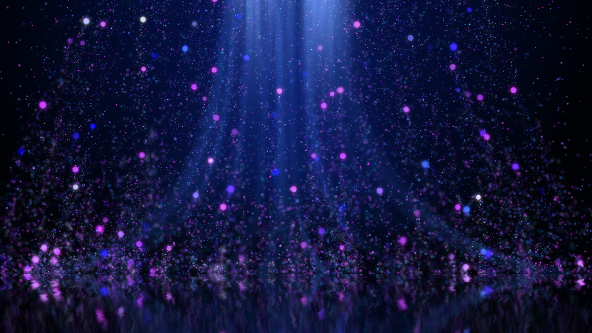 唯美浪漫爱情梦幻蓝紫色粒子背景视频的预览图