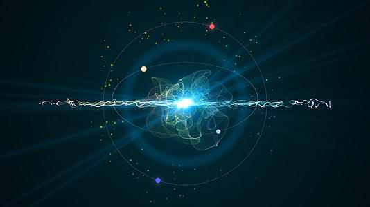 科技感原子动态背景视频的预览图