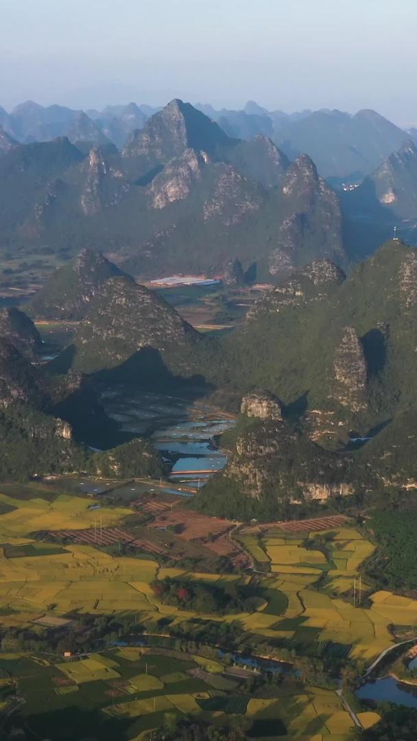 桂林大湾村鱼塘航拍视频视频的预览图
