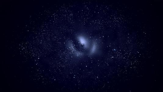 蓝色大气星空粒子背景动态视频元素视频的预览图