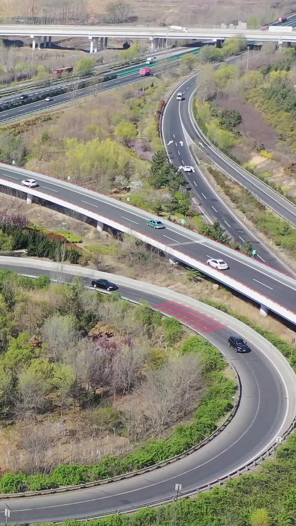 高速公路立交桥航拍视频集集集视频的预览图