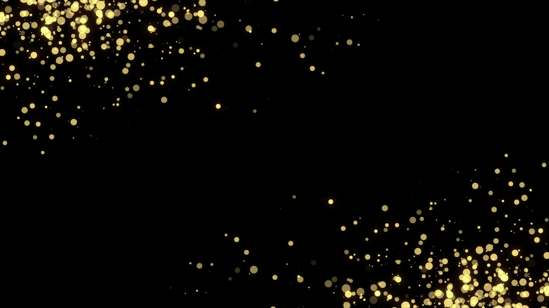 4K简洁金色粒子边框视频的预览图