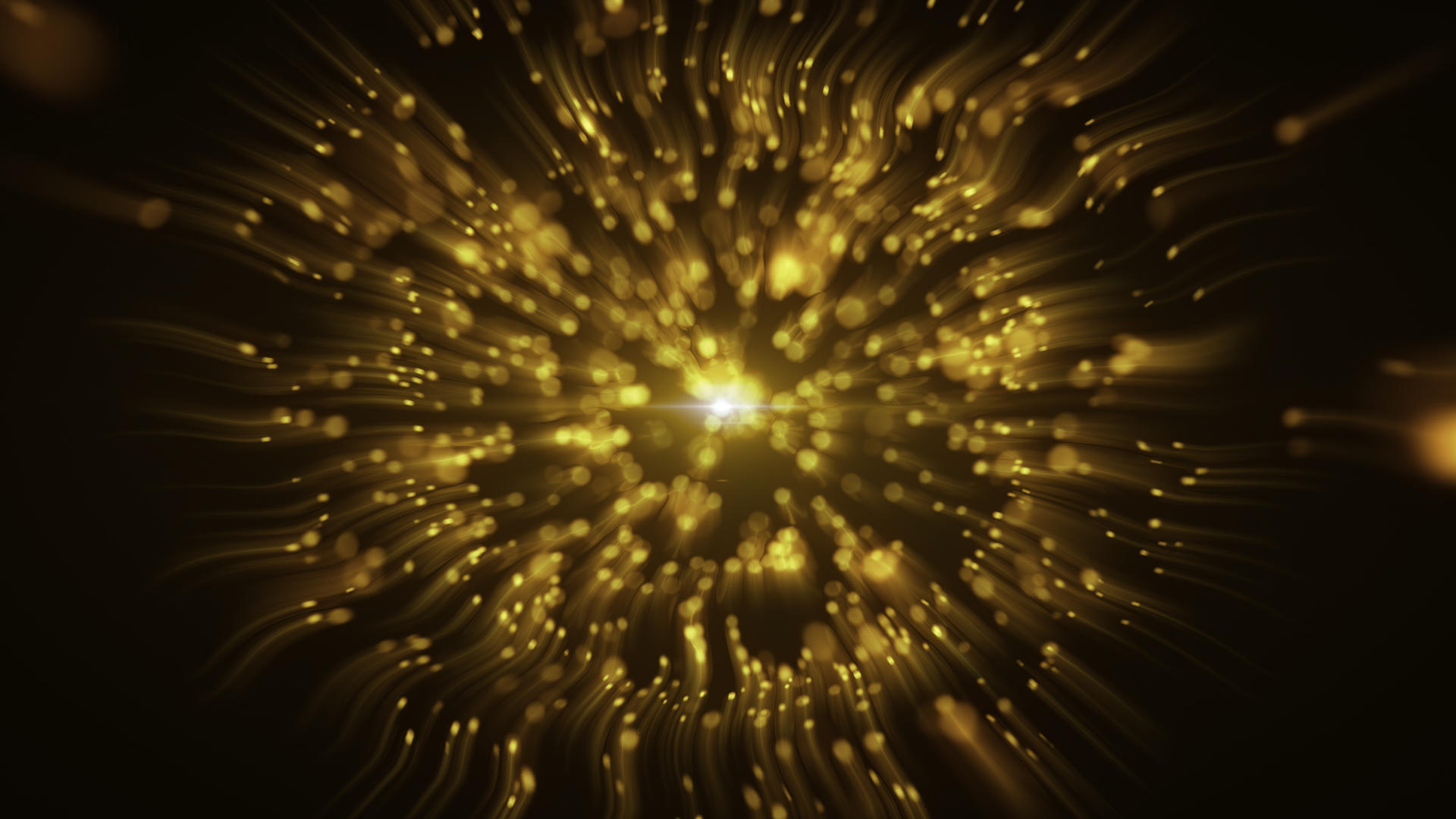 4K金色扰乱闪亮粒子爆炸元素视频的预览图