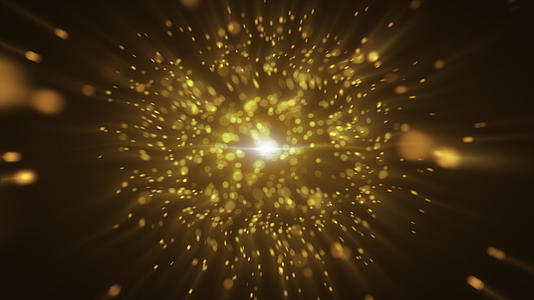 4K金色闪亮粒子爆炸元素视频的预览图