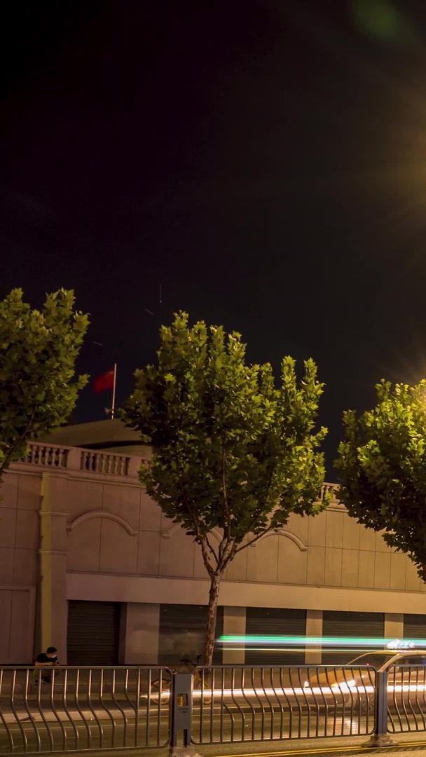 湖北武汉地标江汉关夜景延时摄影视频的预览图