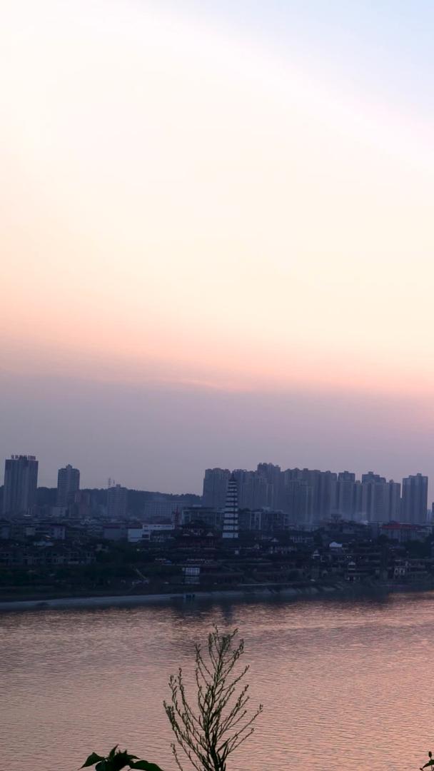 重庆市合川区江景实拍视频素材视频的预览图