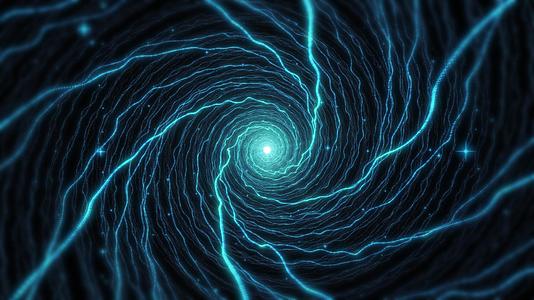 魔法能量粒子光汇聚漩涡隧道视频的预览图