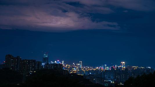 8K远望城市发展夜景素材视频的预览图
