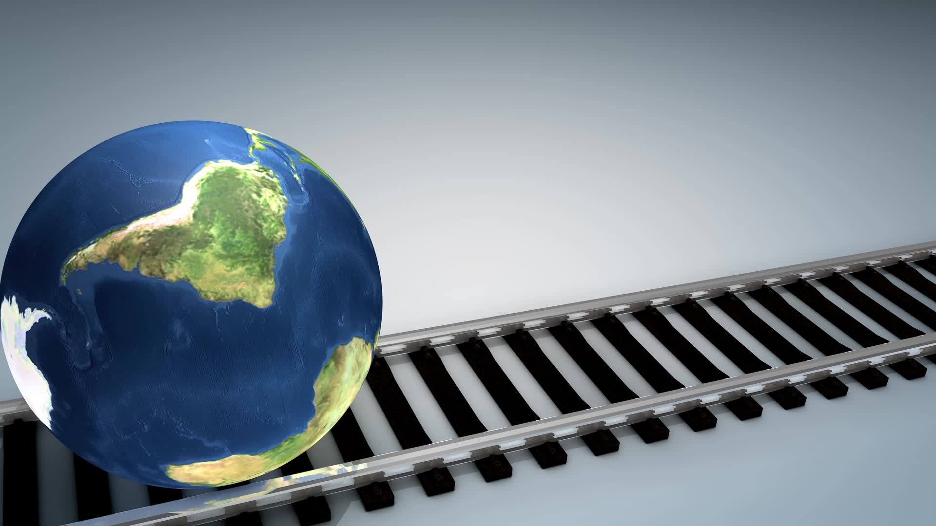 全球交通概念与阿尔法Matte视频的预览图