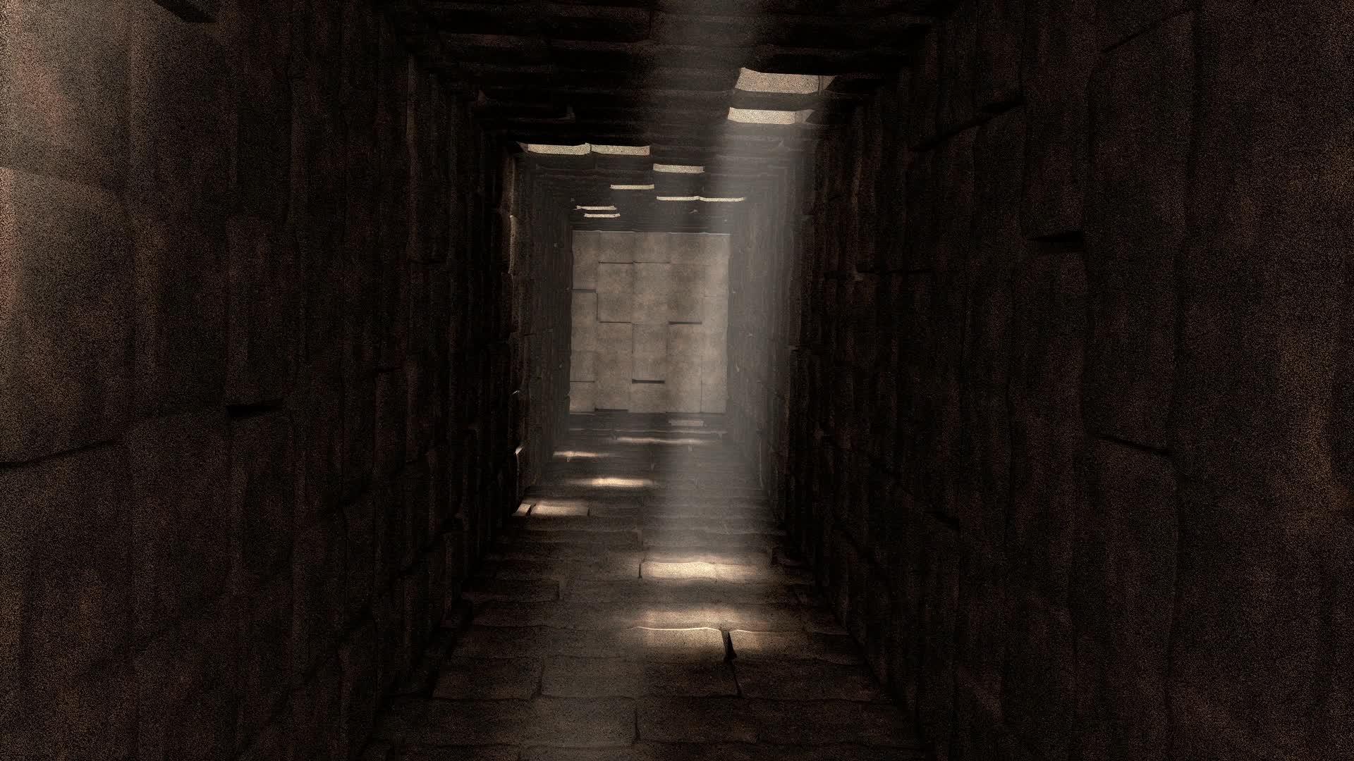 古代隧道移动的地下地图视频的预览图