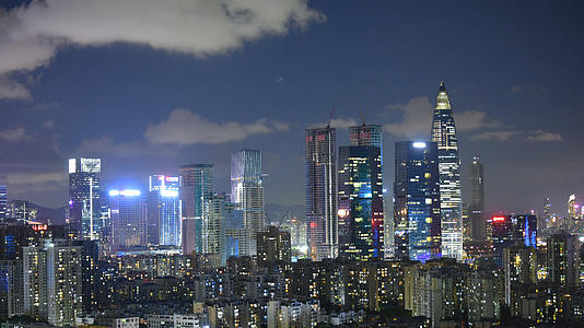 4K深圳南山区夜景视频的预览图