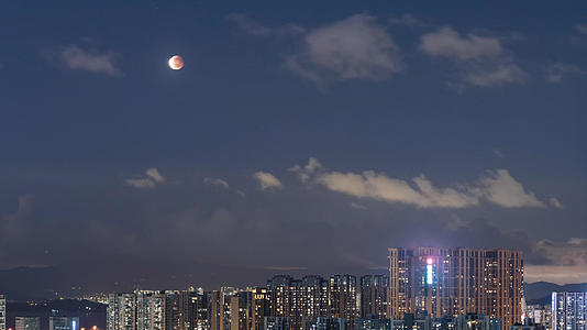 8K深圳南山月食视频的预览图