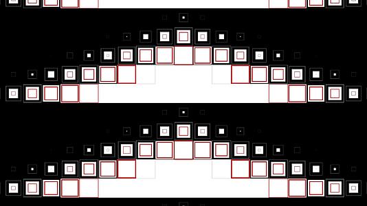 黑白方块动态转场视频的预览图