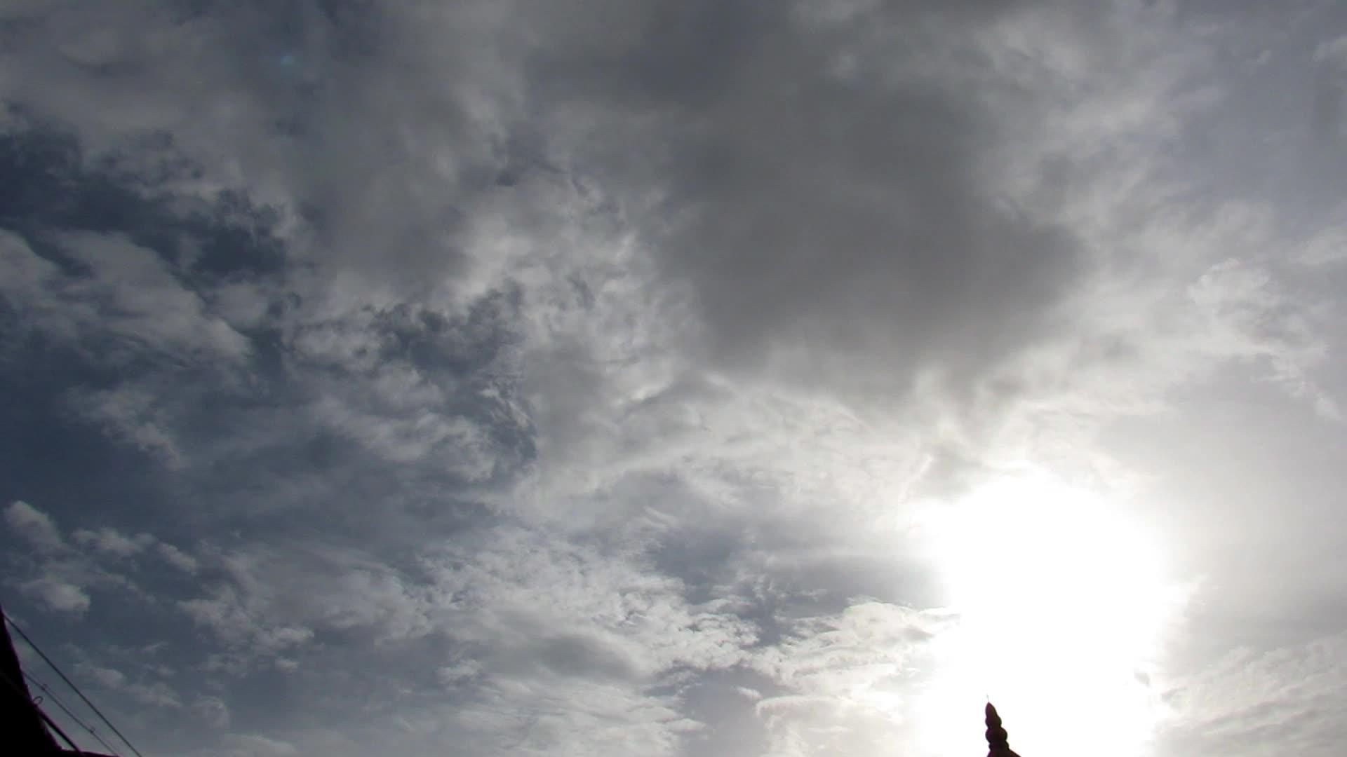 云延时视频在气旋阴云中高速移动视频的预览图