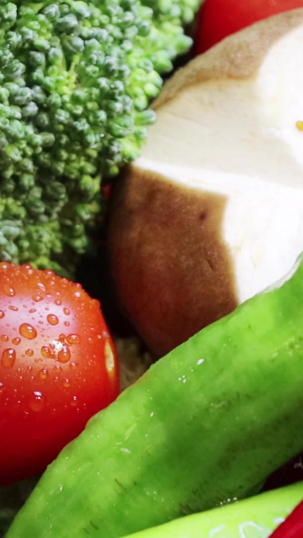 新鲜蔬菜食材实拍素材视频的预览图