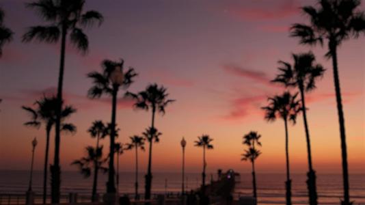 加州黄昏的天空视频的预览图