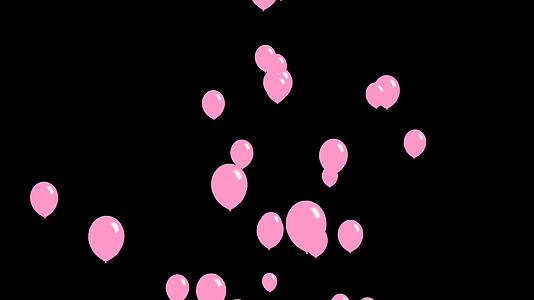 粉色气球元素视频的预览图