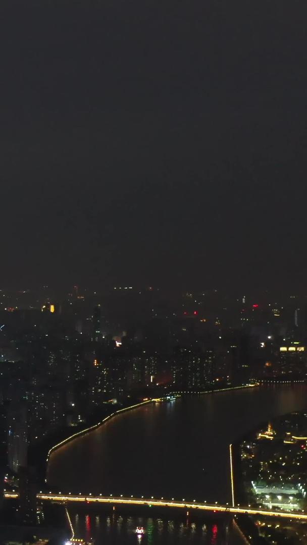 广州城市风景广州塔小蛮腰夜景视频的预览图