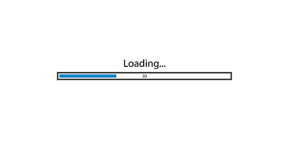 白色背景上的现代蓝色旋转装载栏AlphaMatte的片段视频的预览图
