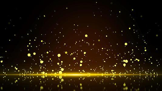 大气金色光芒上升粒子4K视频的预览图