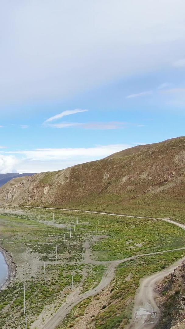 西藏高原美丽湖泊巴木措航视频视频的预览图