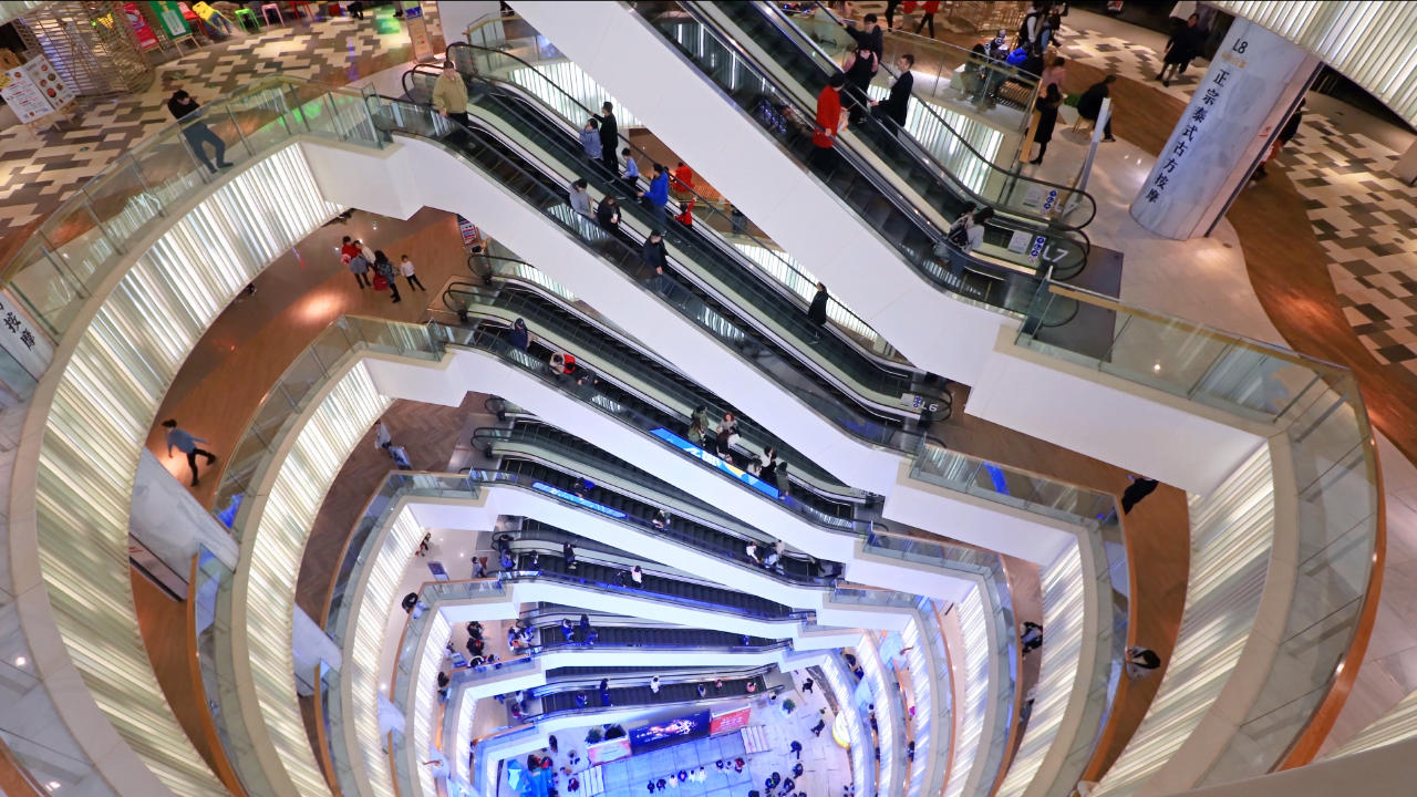 6K城市大型商场延时视频的预览图