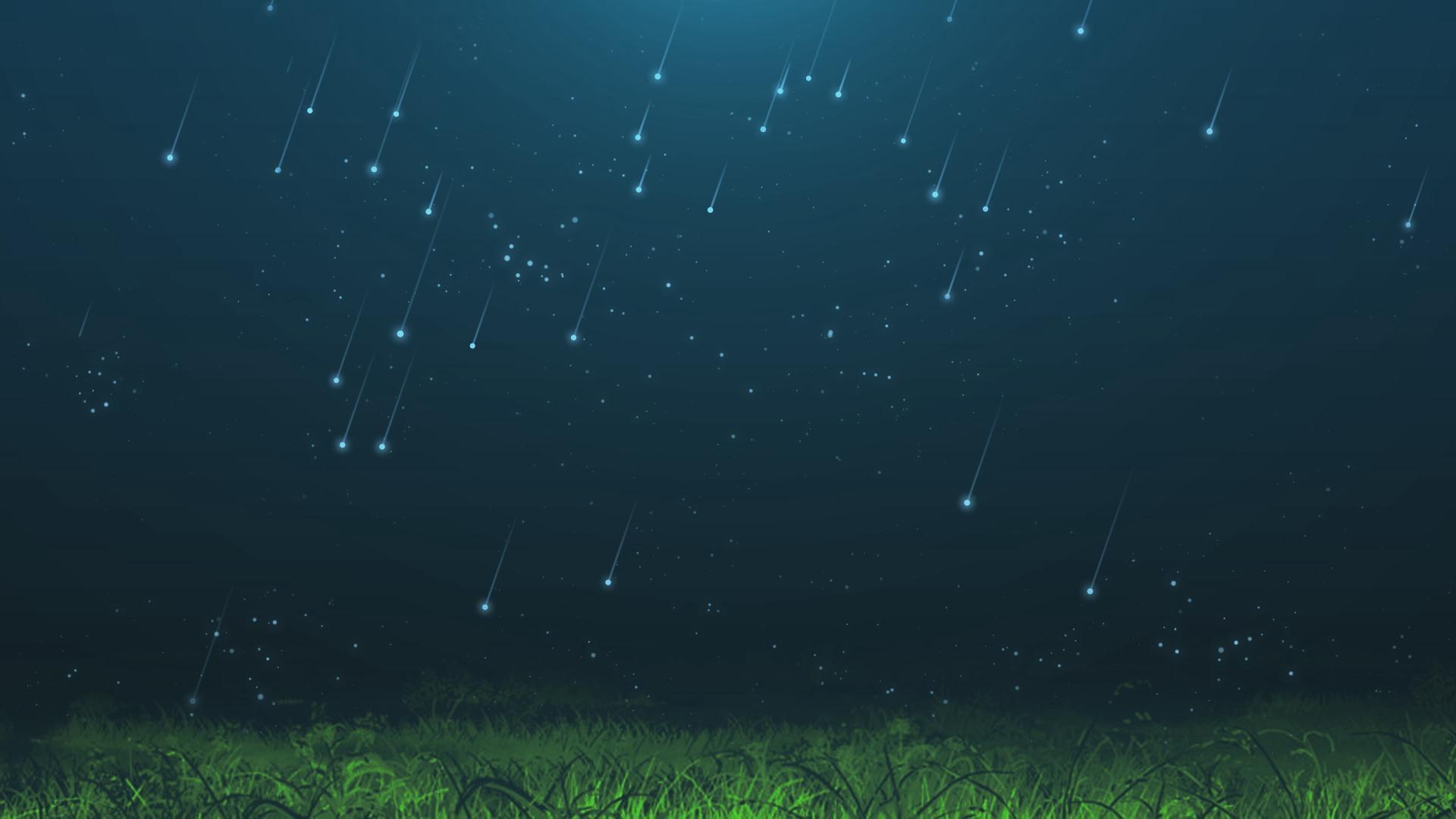流星草原夜景背景视频的预览图