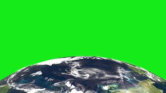 地球在空间旋转绿幕特效素材视频的预览图