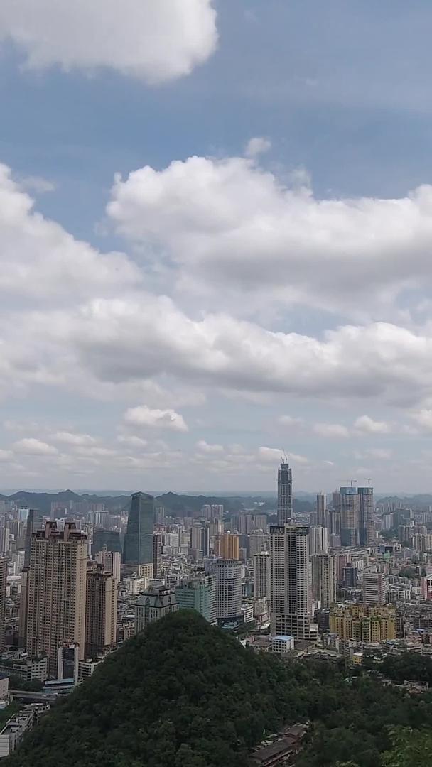 贵州省会贵阳城市航拍风景延时视频的预览图