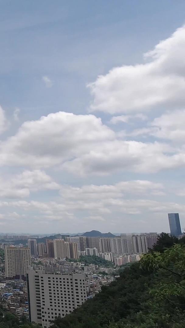 贵州省会贵阳城市航拍风景延时视频的预览图