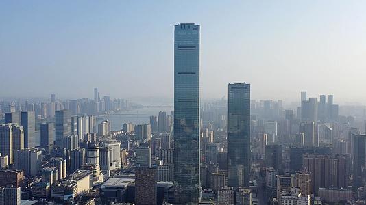 长沙九龙仓国际金融中心航拍4K视频视频的预览图