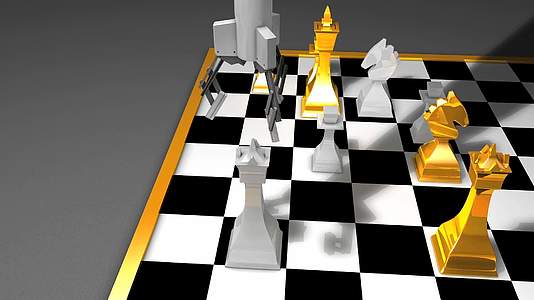 机器人象棋玩家动画Ai人工智能视频的预览图