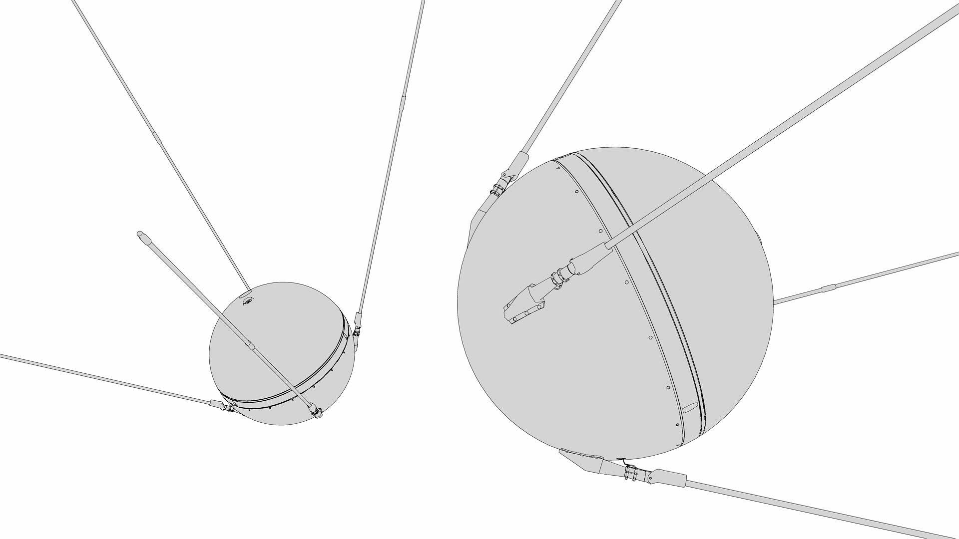 1957年Sputnik1号卫星技术线绘制空间视频的预览图