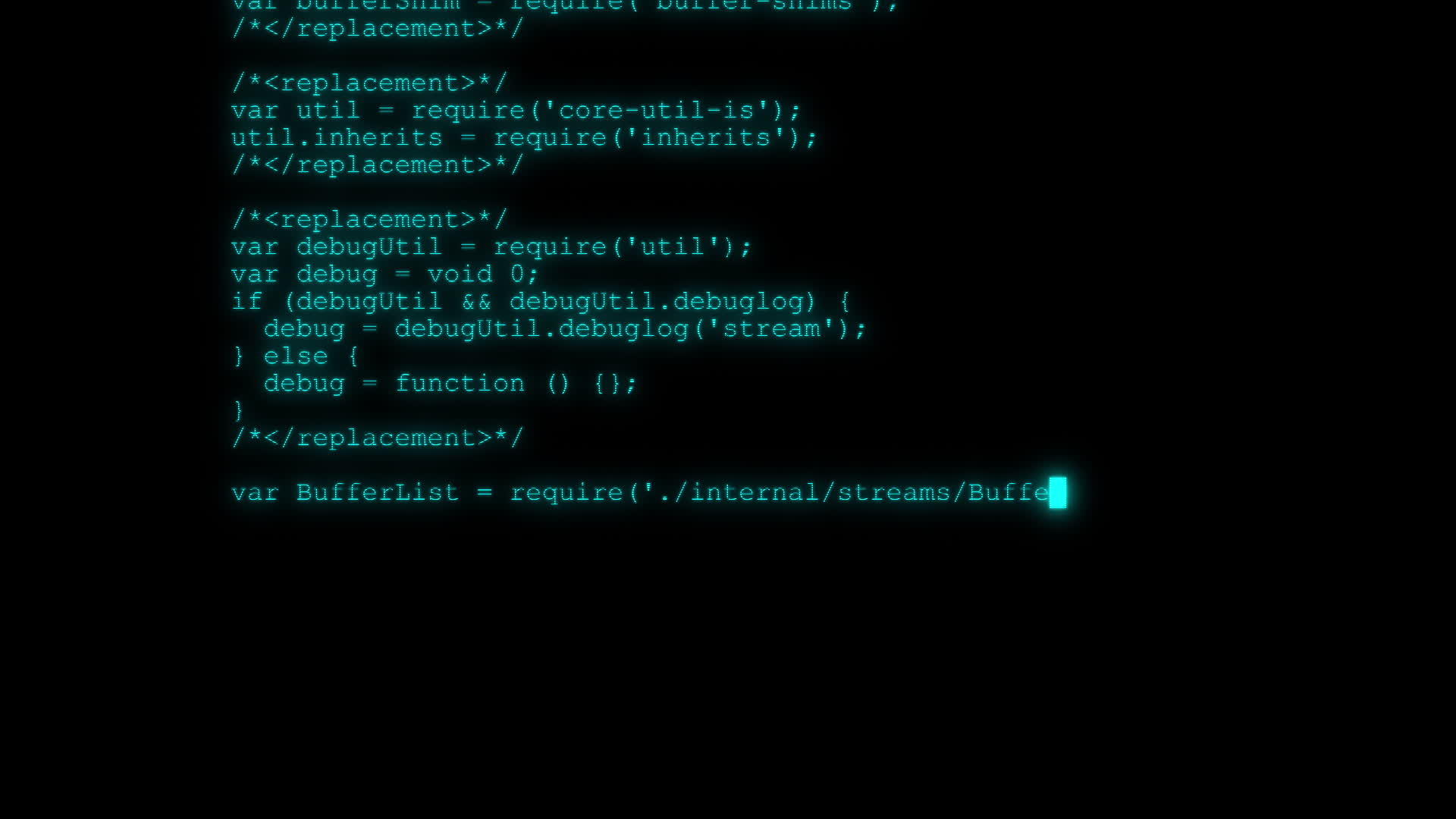 Hacker计算机屏幕终端正在运行代码视频的预览图