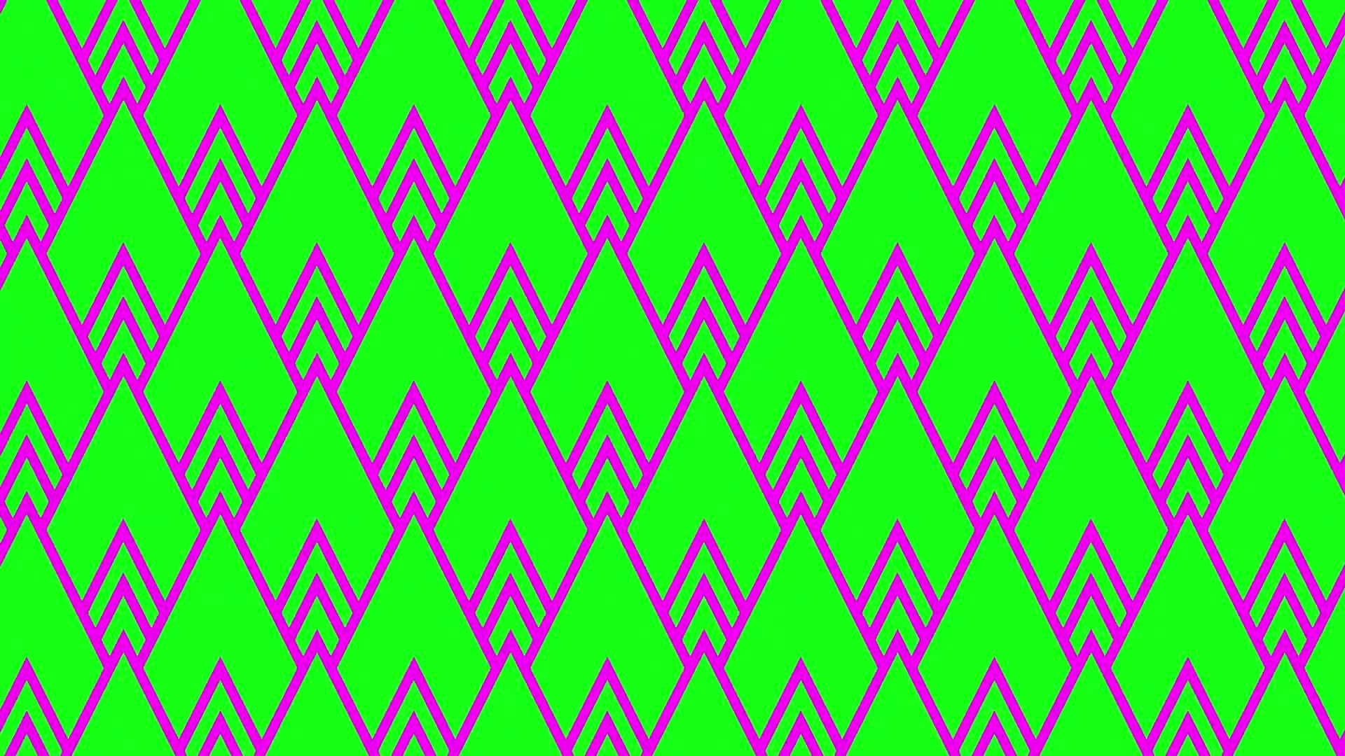 在绿色背景上移动的颜色几何形状视频的预览图