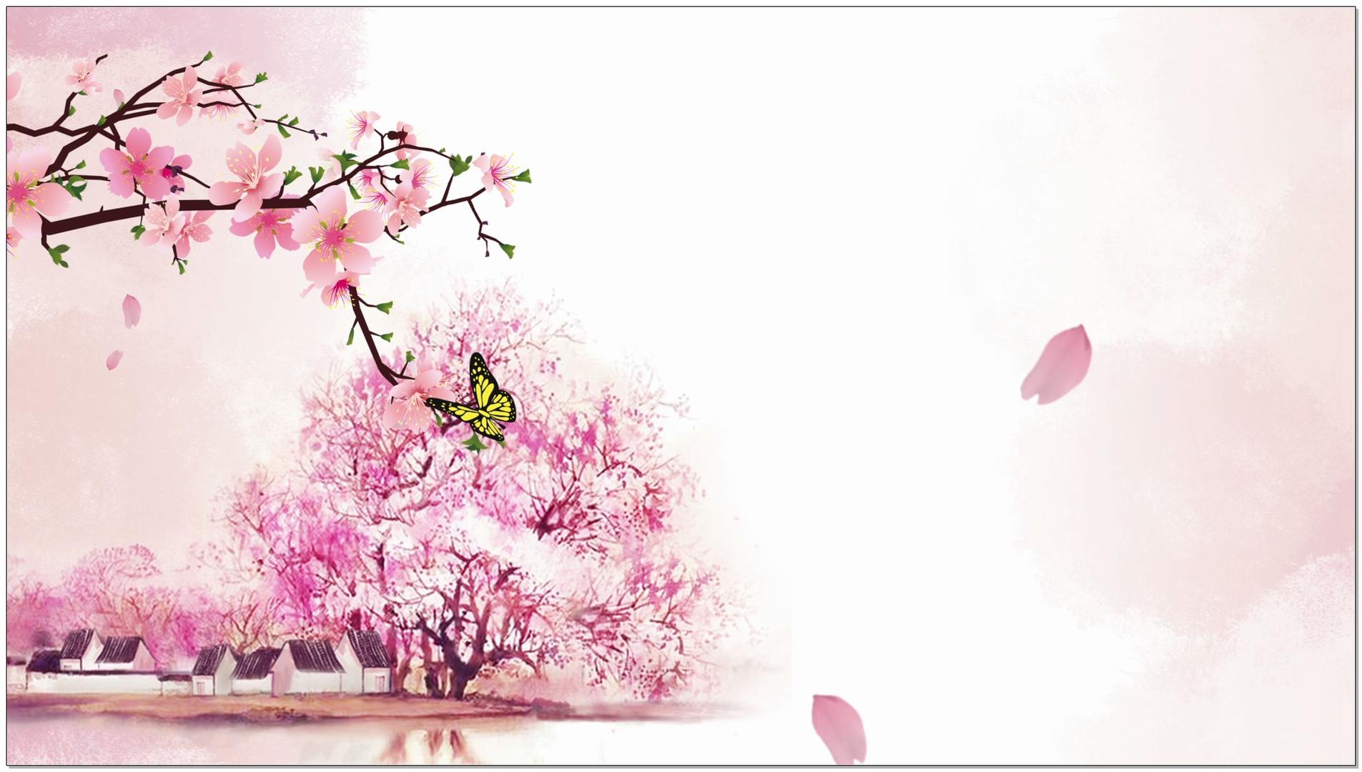 温馨桃花背景视频的预览图