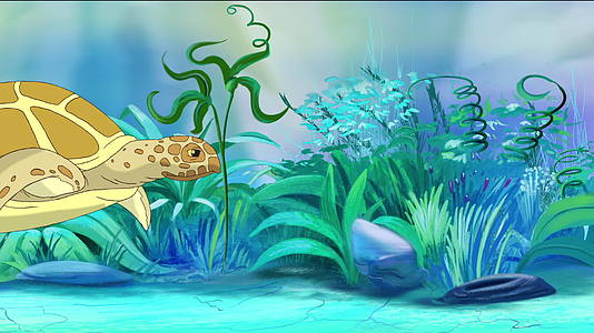 水下黄海龟视频的预览图