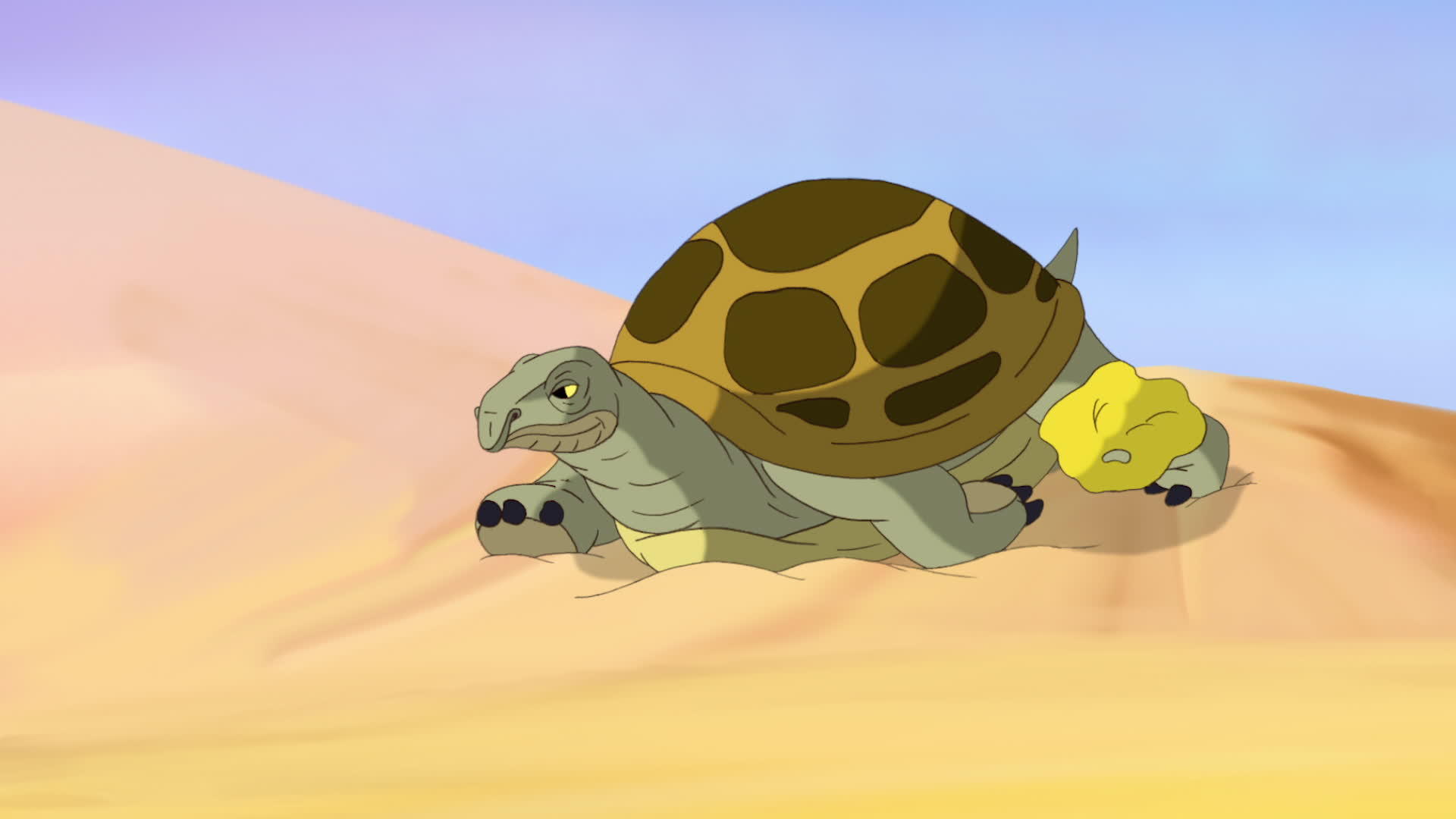 大沼泽海龟被埋在沙子里爬出来视频的预览图