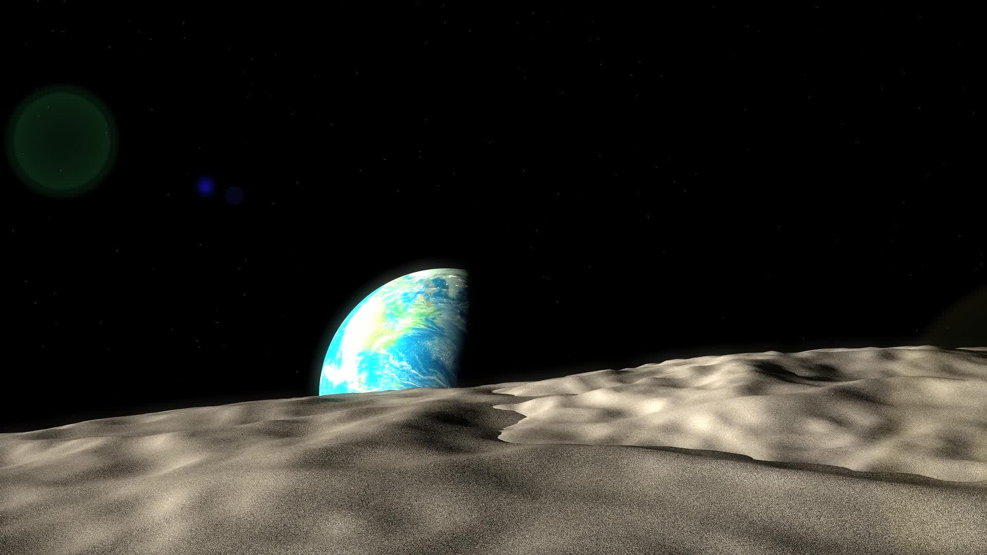 地球和月亮之间的距离视频的预览图