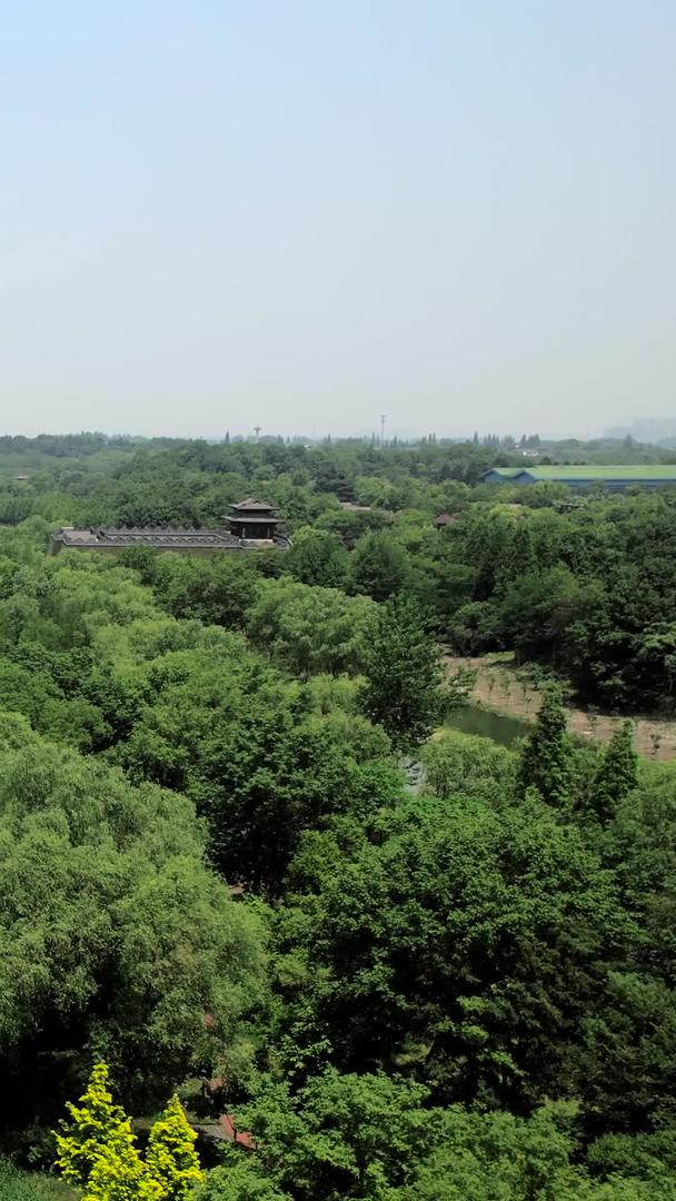 扬州宋夹城风景区航拍4A级景区视频的预览图