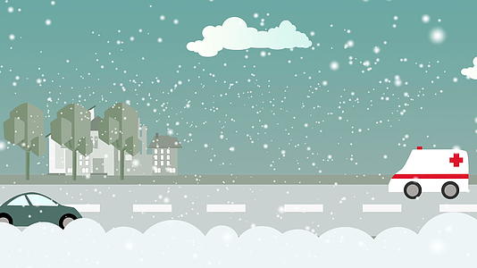 冬天的城市视频的预览图