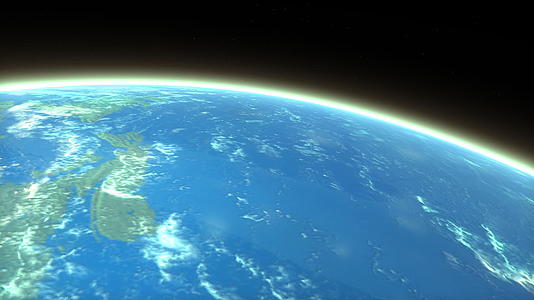 让陨石进入地球大气层的艺术家视频的预览图