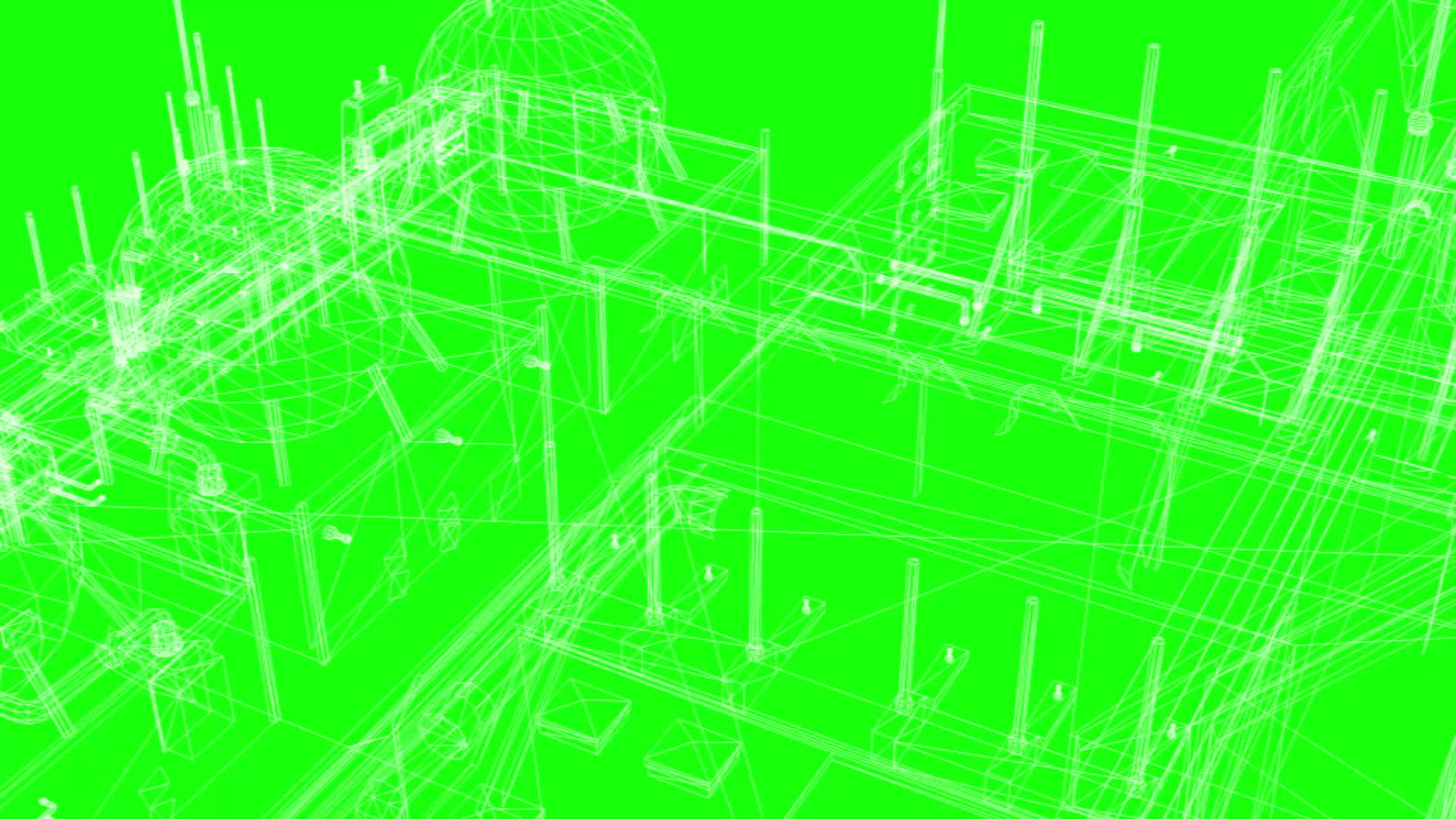3d3Gfing钢架工业建筑模型视频的预览图