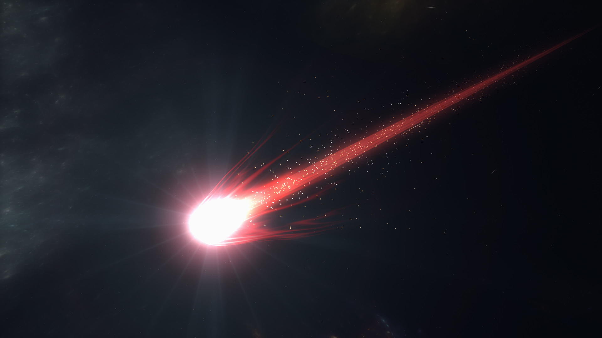 红色彗星动画视频的预览图