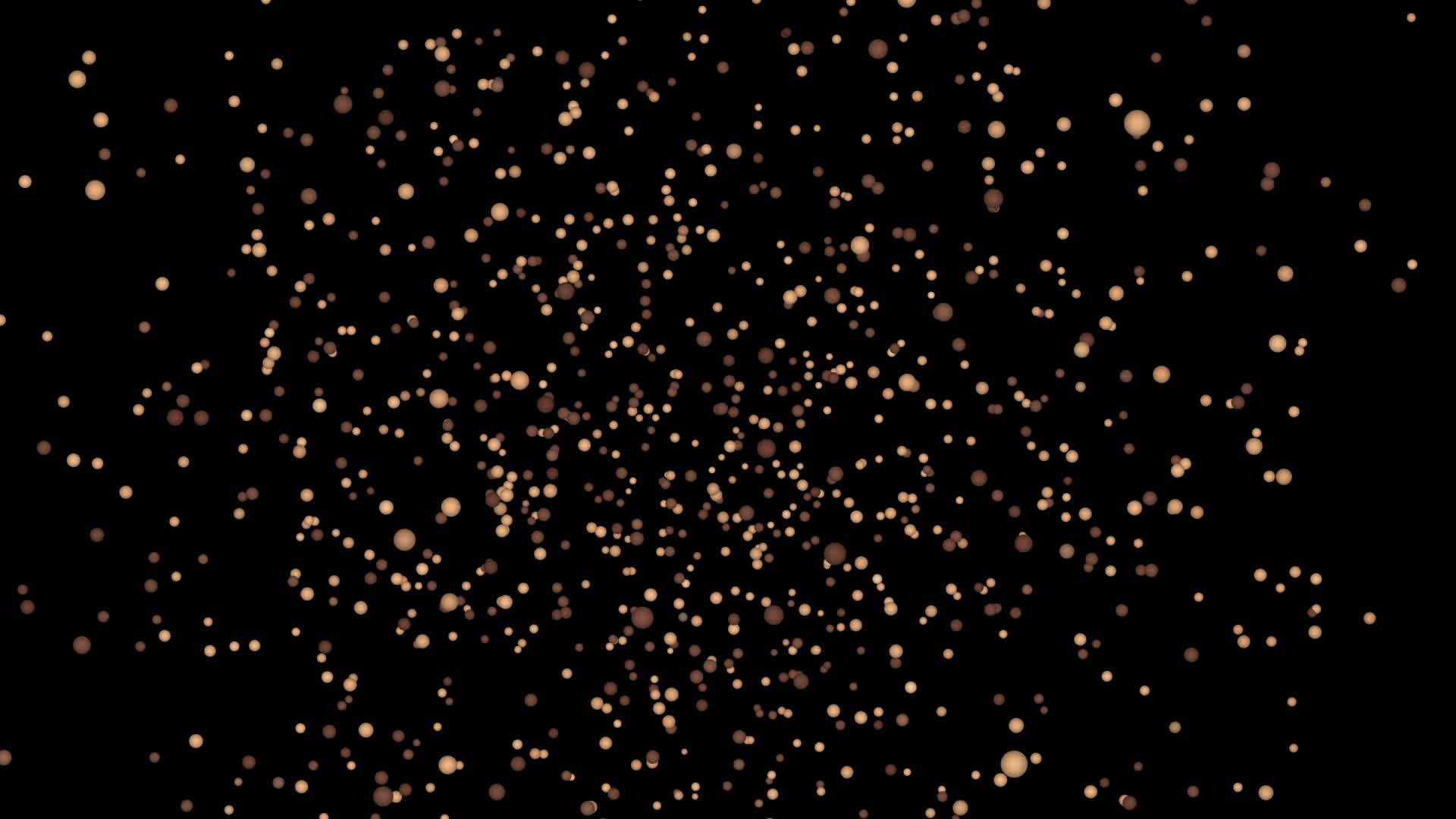 许多小球在黑色背景上旋转视频的预览图