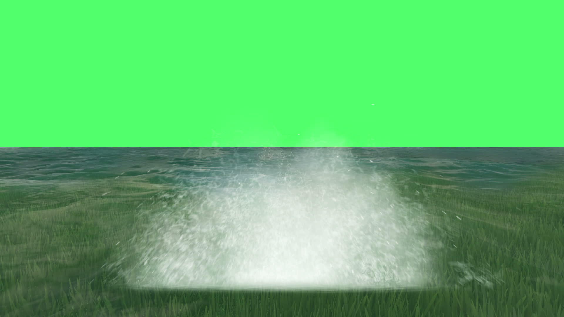 绿色屏幕上的水爆炸视频的预览图