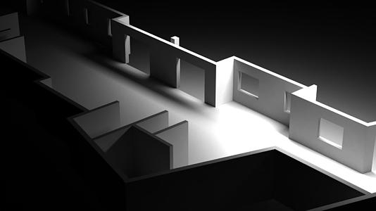 动画图显示了一个非常详细和准备就绪的三维房屋模型视频的预览图