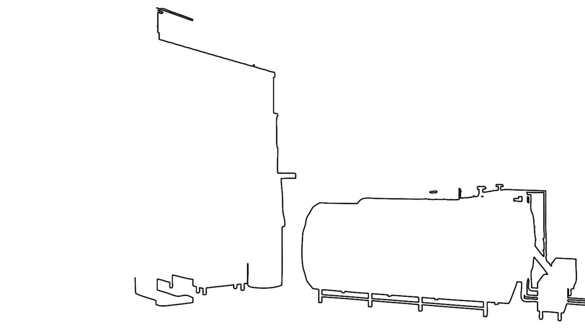 油箱动画大纲在白色屏幕上视频的预览图