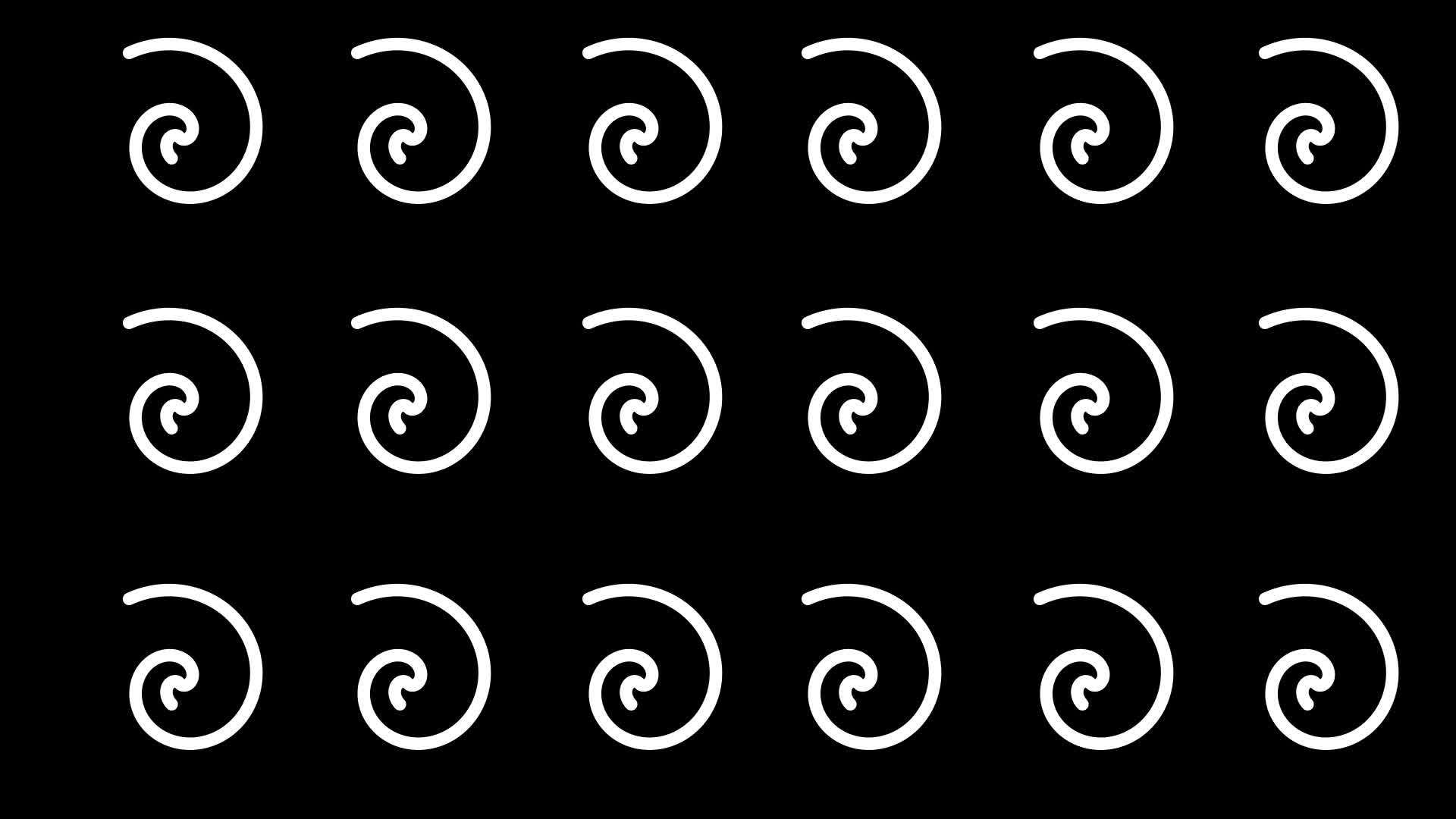 黑色背景上最小的运动艺术螺旋形状视频的预览图