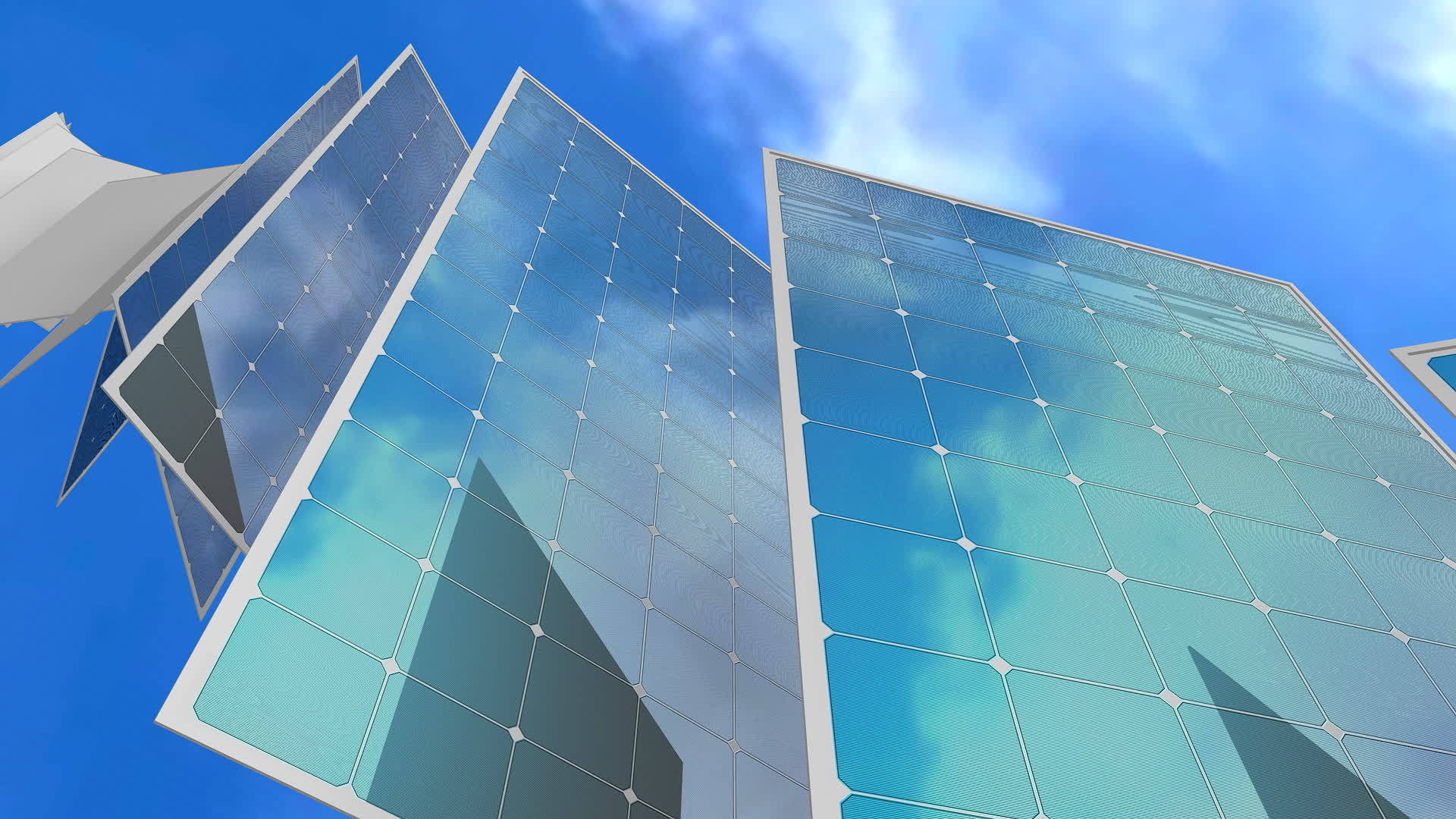 太阳能电池板的概念视频的预览图